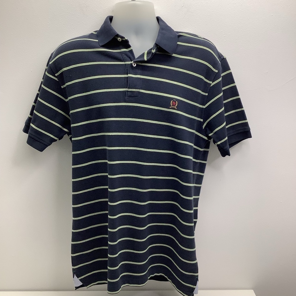 Tommy Hilfiger Mens Striped Polo Size Medium (Preowned)
